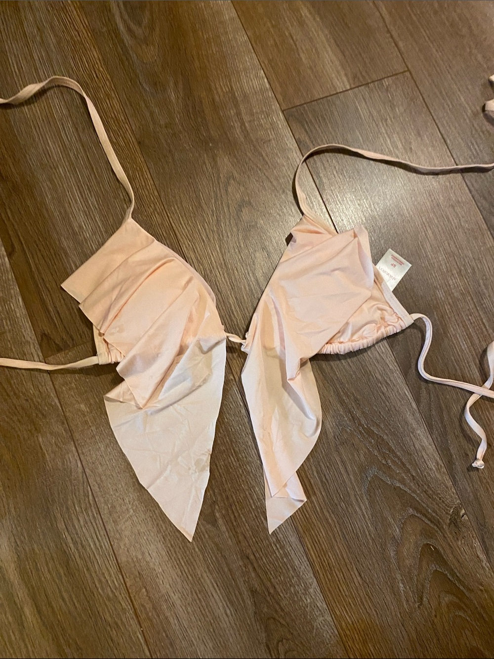 Dainty pink bikini top